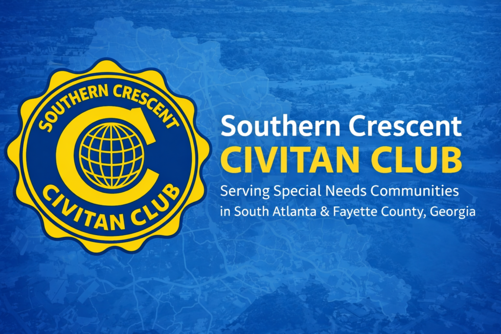 header image with Southern Crescent Civitan Club logo